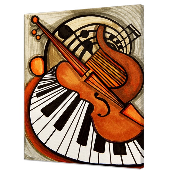 Classical Music Instruments Music Modern Design Canvas Print Home