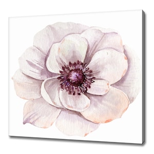Peony Flower Watercolour Painting Style Modern Design Home Decor Canvas Print Wall Art Picture