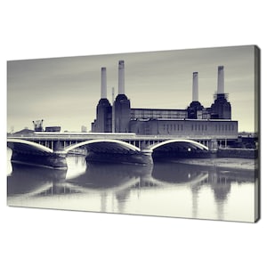 London Battersea Power Station Modern Design Home Decor Canvas Print Wall Art Picture Wall Hanging