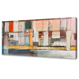 Geometric Abstraction Colourful Modern Design Home Decor Canvas Print Wall Art Picture