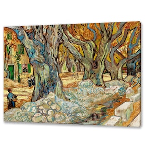 The Large Plane Trees (1889) By Vincent Van Gogh Reproduction Home Decor Canvas Print Wall Art Ready To Hang