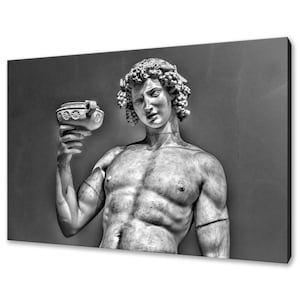 Dionysos Bacchus Dionysus Roman God Of Wine Modern Design Home Decor Canvas Print Wall Art Picture
