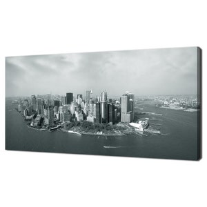 Downtown Manhattan New York City Panoramic Modern Design Home Decor Canvas Print Wall Art Picture