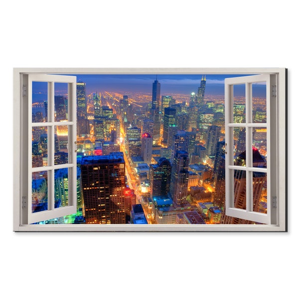 Chicago Skyline Picture Frame Etsy