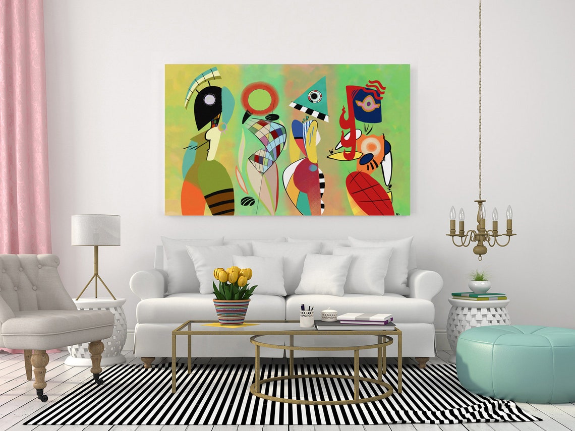 Wassily Kandinsky the Muses Classic Design Abstract Decor - Etsy UK