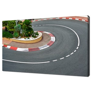 Impresión en lienzo de diseño moderno para decoración del hogar, circuito de F1 del Gran Premio de Mónaco, arte de pared para colgar en la pared