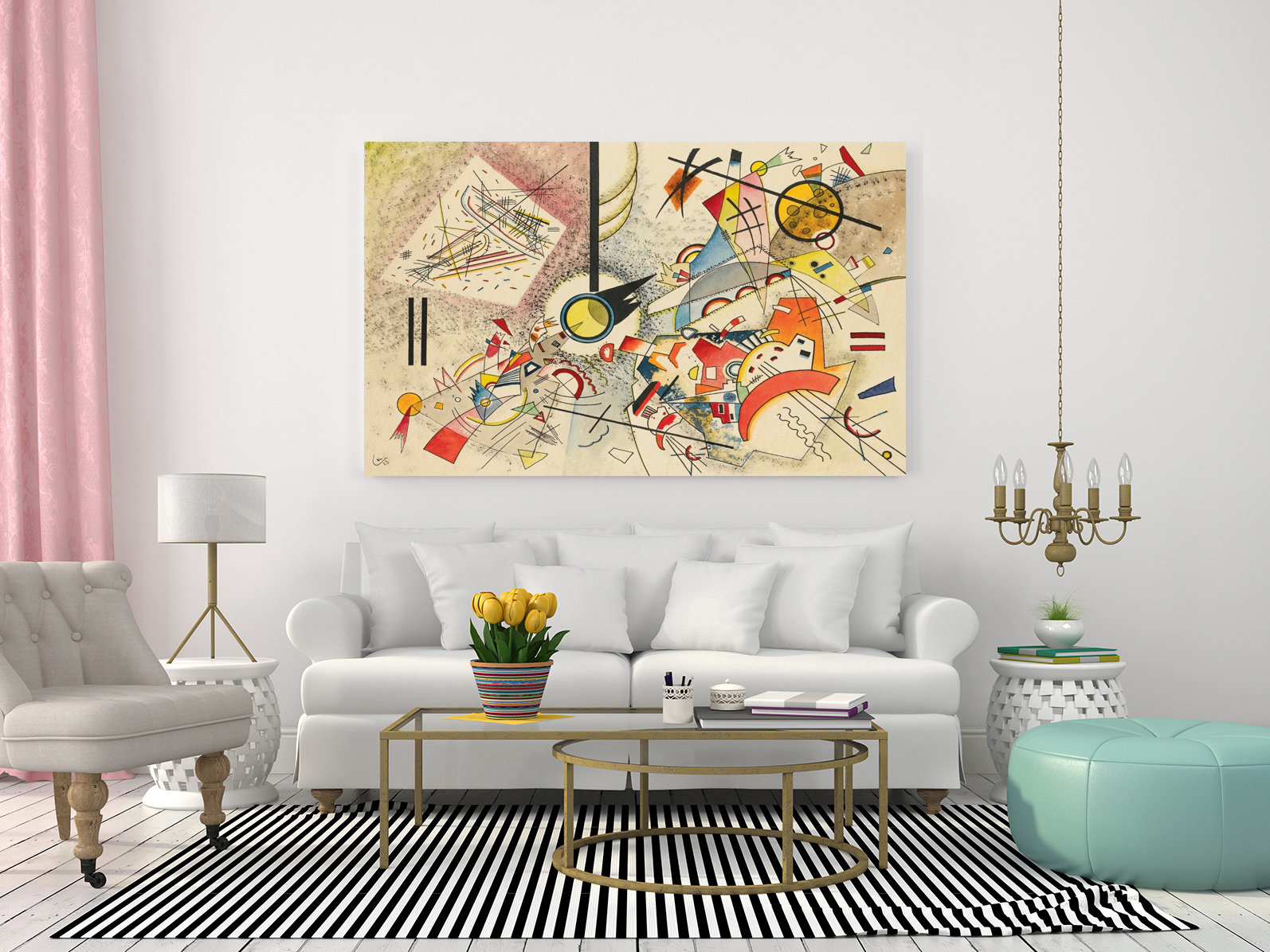 Wassily Kandinsky Ohne Titel (1923) Classic Design Abstract Decor