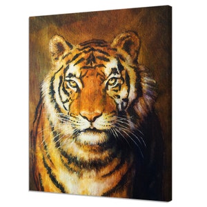 Stunning Tiger Oil Painting Style Modern Design Home Decor Canvas Print Wall Art Picture
