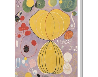 Hilma Af Klint Los Diez Mayores de la Adultez N° 7 Impresión Abstracta Moderna en Lienzo Arte de Pared Cuadro