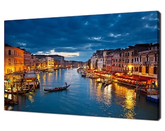 VENICE CANVAS PICTURE POSTER PRINT UNFRAMED 6898 