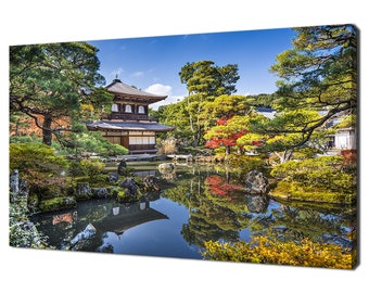36 by 54 ArtWall Linda Parkers Kyotos Golden Pavilion 3 Piece Gallery-Wrapped Canvas Artwork 36 by 54 ArtWall Linda Parkers Kyotos Golden Pavilion 3 Piece Gallery-Wrapped Canvas Artwork