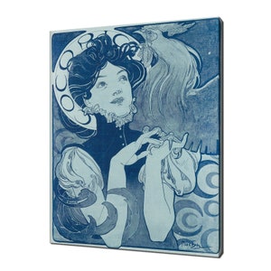 Alphonse Mucha Cocorico 1898 Art Nouveau Reproduction Modern Style Canvas Print Wall Art Picture