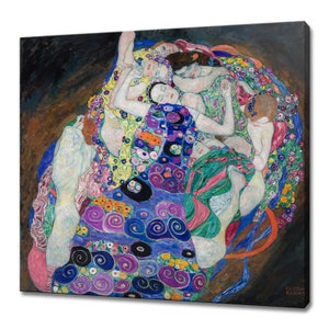 Gustav Klimt The Virgin 1913 Art Nouveau Reproduction Modern Style Canvas Print Wall Art