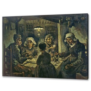 The Potato Eaters (1885) By Vincent Van Gogh Reproduction Home Decor Canvas Print Wall Art Ready To Hang