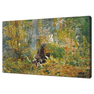 On The Trail 1892 By Winslow Homer Reproduction Modern Watercolour Style Canvas Print Wall Art Picture Ready To Hang