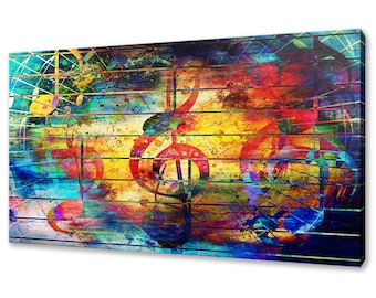 Waterproof Artwork, Bracket Mounted Ready to Hang PIY Modern Musical Note Canvas Prints Stretched with Frame Music Wall Art for Bedroom Beautiful Notes Beating on Staff Picture Decor Waterproof Artwork, Bracket Mounted Ready to Hang PIY Modern Musical Note Canvas Prints Stretched with Frame Music Wall Art for Bedroom Beautiful Notes Beating on Staff Picture Decor
