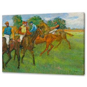 Edgar Degas, Before the Race (1887–1889) Reproduction Impressionism Style Canvas Print Wall Art Ready To Hang