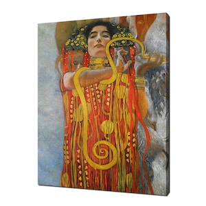 Gustav Klimt Hygieia Detail From The Medicine 1901 Art Nouveau Reproduction Modern Style Canvas Print Wall Art Picture