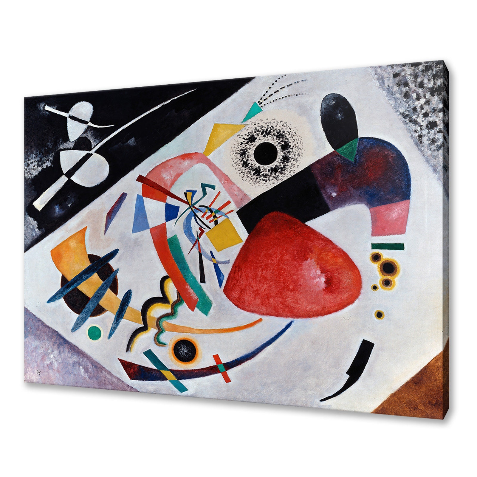 Wassily Kandinsky Red Spot II 1921 Classic Design Abstract - Etsy