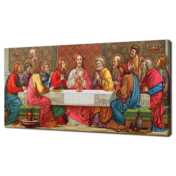 Laatste Avondmaal van Christus Religieus Iconisch Modern Design Home Decor Canvas Print Wall Art Picture