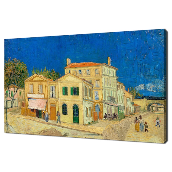 Het gele huis 1888 door Vincent van Gogh Reproductie Home - Etsy Nederland