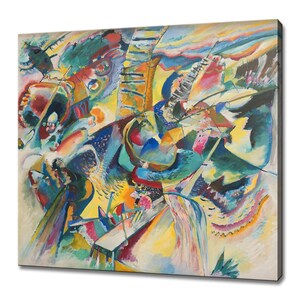 Wassily Kandinsky Improvisation Klamm 1914 Modern Classic Design Abstract Decor Reproduction Canvas Print Wall Art Picture