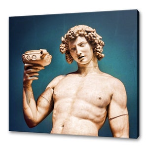 Dionysos Bacchus Roman God Of Wine Dionysus Modern Design Home Decor Canvas Print Wall Art Picture image 1