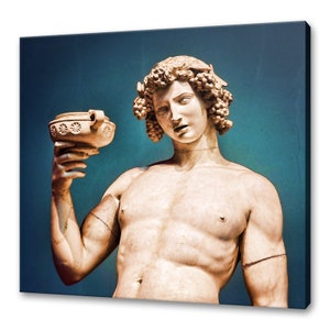 Dionysos Bacchus Roman God Of Wine Dionysus Modern Design Home Decor Canvas Print Wall Art Picture
