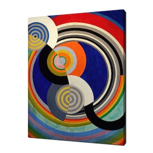 Robert Delaunay Rythme no 2 (1938) Colourful Modern Classic Design Abstract Decor Reproduction Canvas Print Wall Art Picture Wall Hanging