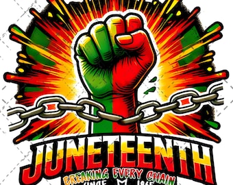Juneteenth Fist PNG | Afrocentric Pride, Freedom Design (Digital Download)