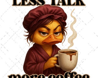 Freche Enten Kaffee Meme PNG | Lustig Erwachsene Humor Sublimation (Digitaler Download)