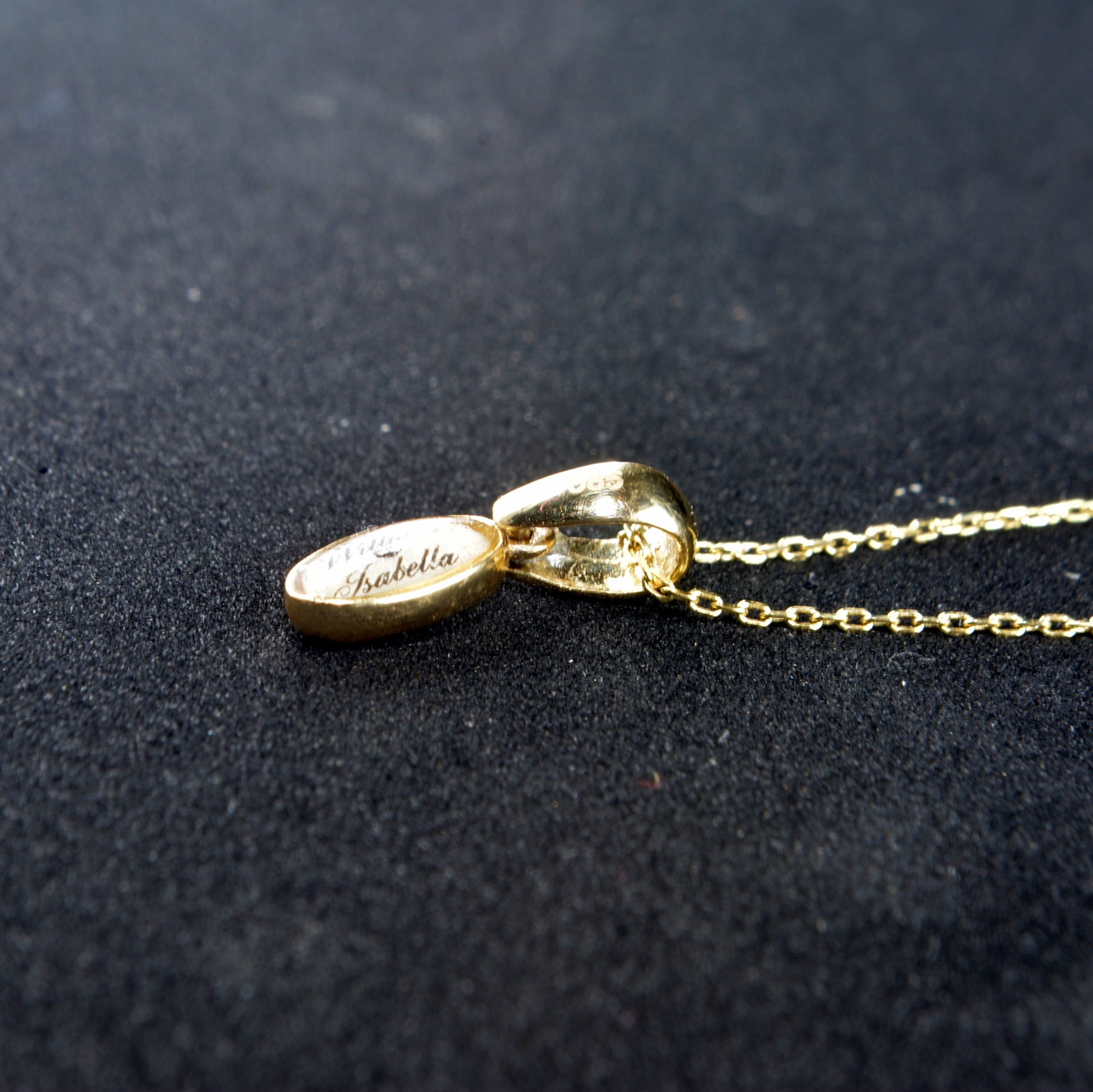 Name On Rice Ring Unique Elegance: Your Name on a Grain of Rice, 14K Solid Gold ...