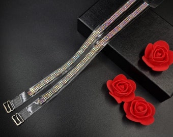 Decorative Bra Straps Multicolor BS002440 Silver