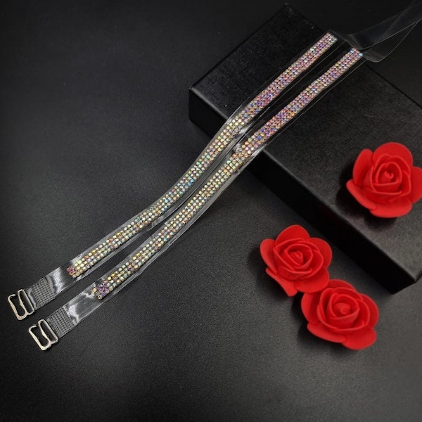 Decorative Bra Straps Multicolor BS002440 Silver