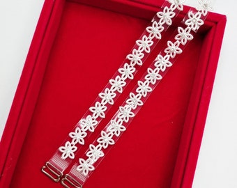 Correas decorativas de sujetador Hechas a Mano Flores BS002343