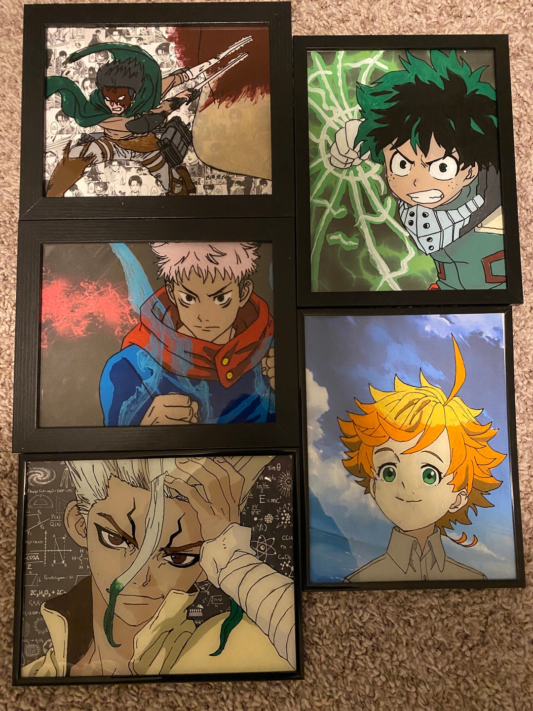 Custom Glass Frame Painting Etsy
