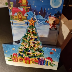 LUSandy DIY 5D Christmas Tree Diamond Painting Kits Snowman  Snowflake Diamond Art Ornaments Special Shaped Crystal Rhinestone Mosaic  Kits Craft for Christmas New Year Home Decoration Gifts