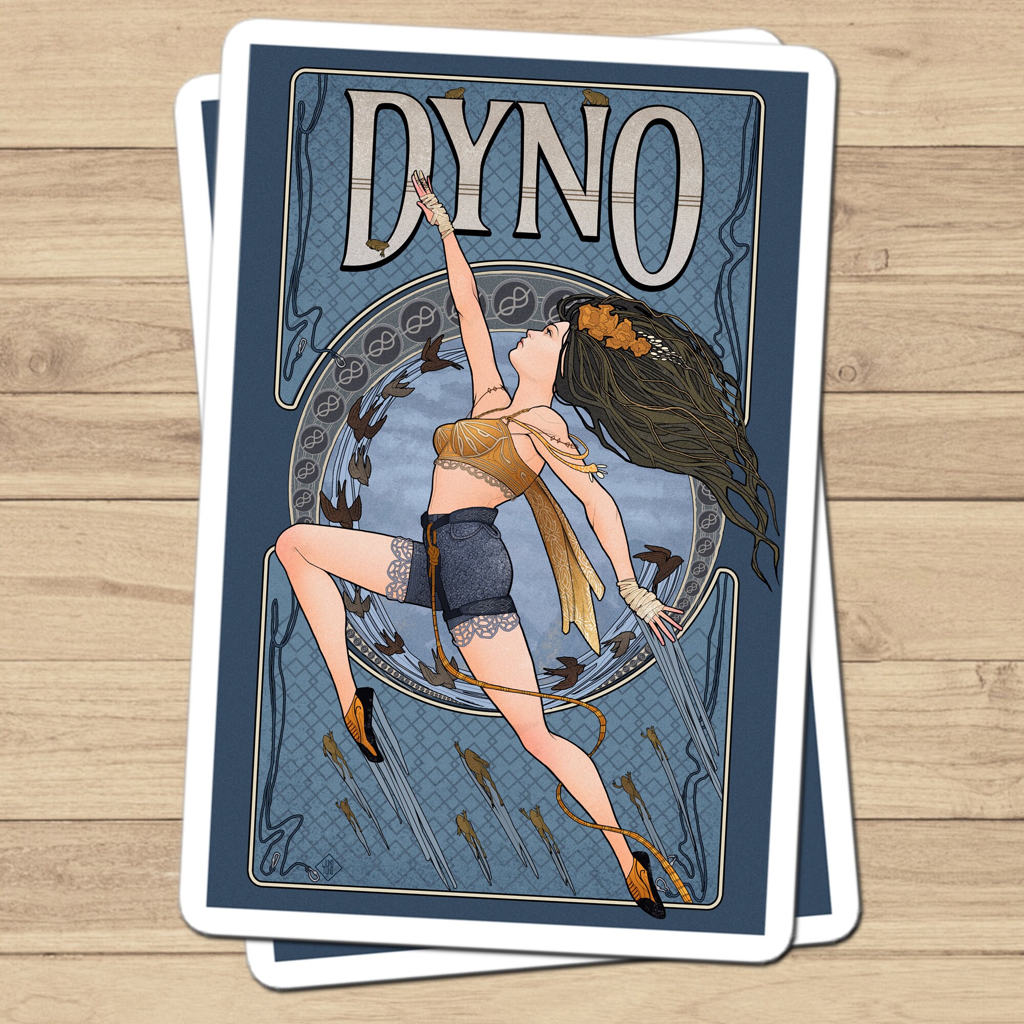 Climb Rocks Sticker Rock Climbing Sticker, Art Nouveau Sticker, Rock Climbing Gift ...