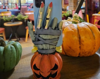 Pumpkin Spite Stand phone stand hellowen 3d printed stl file home decoration desk toy desk decoration