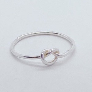Knot ring; sterling silver ring; gold fill ring; minimalist ring; dainty ring; gift for her; stackable ring; stacking ring; Mother’s Day