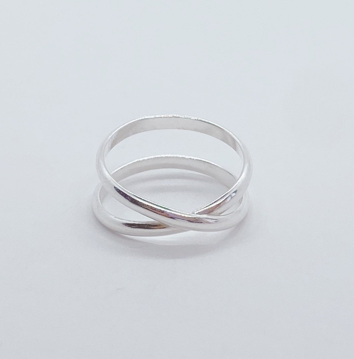 Infinity Double Ring Modern Ring Minimalist Ring Gold Fill | Etsy