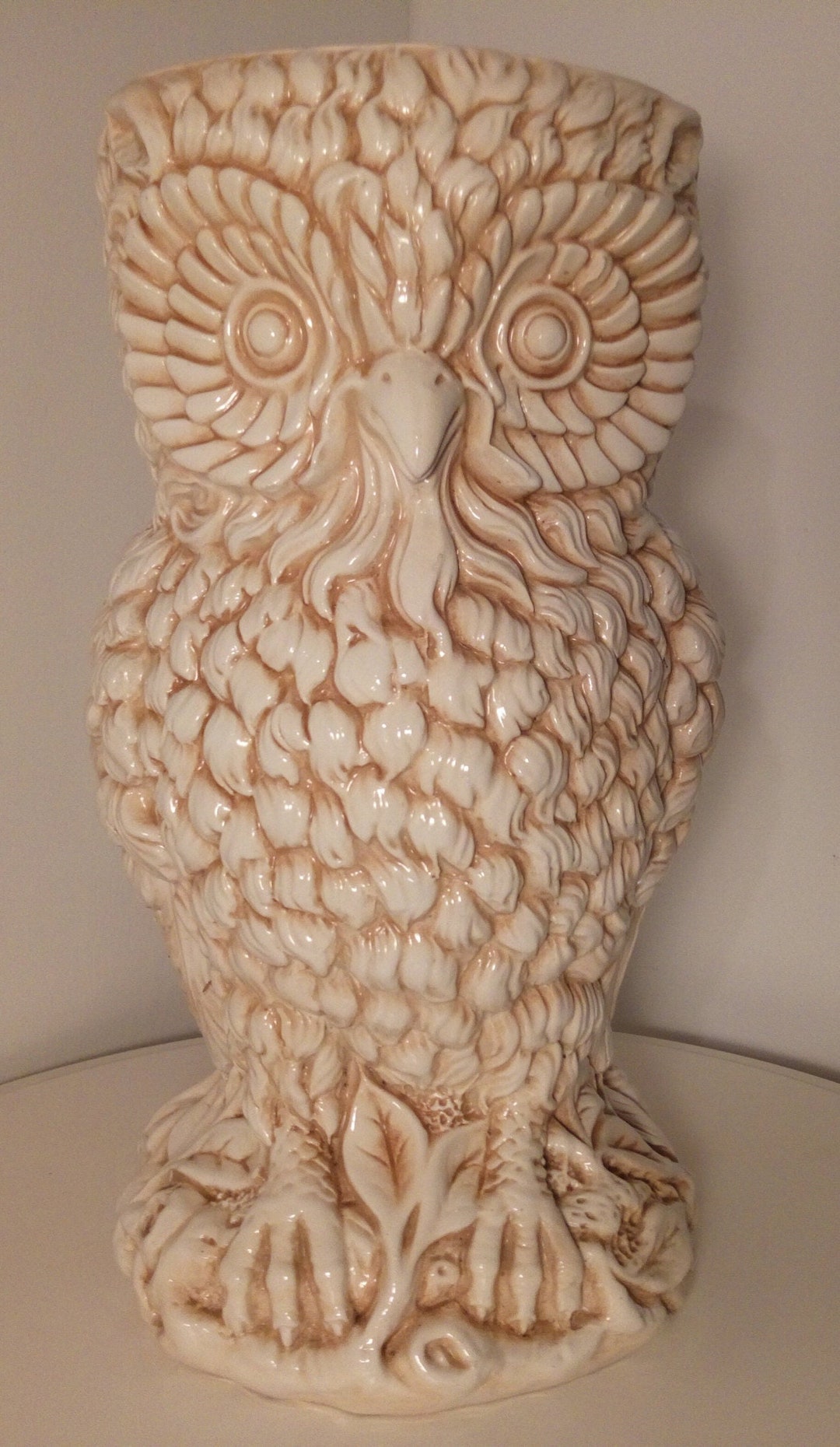 Vintage Ceramic 'OWL' Umbrella Stand Cane/stick Holder Large Rare Italy Stunning Etsy