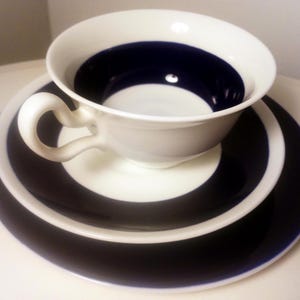 Wedgwood Trio- &#39;Blue Band&#39; Cup & Saucer- Antique ceramics- Beautiful GC