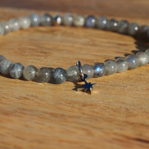 Labradorite, bracelet for women, handmade, natural stone, gem