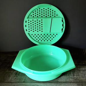 Vintage Tupperware Jadeit Salat-Käse-Reibe #787 #786
