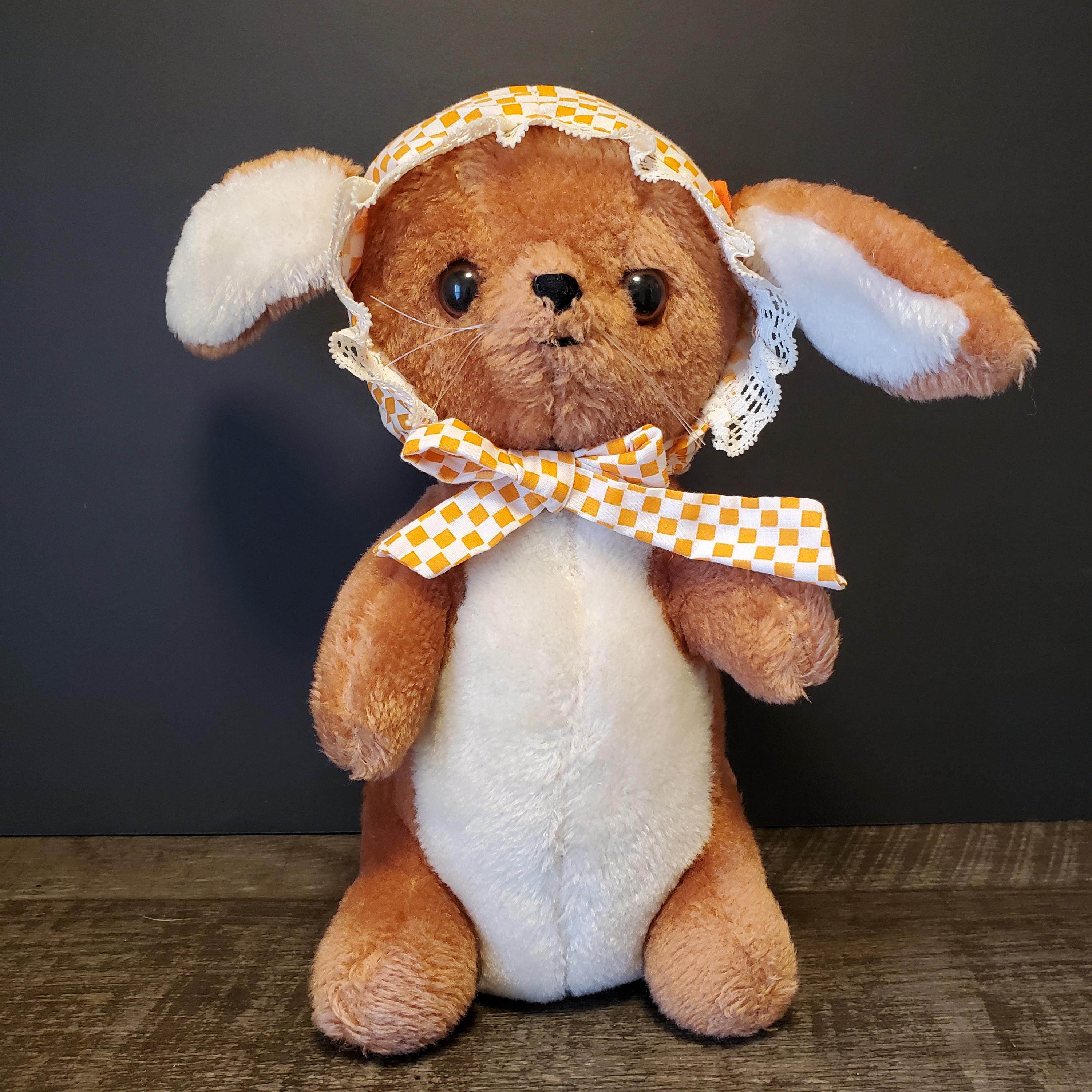 1970s Dudley Rabbit Plush Instant Vintage Easter Bunny