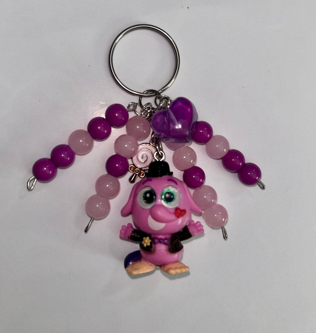 Disney Pixar Inside Out Bing Bong Beaded Charm Keychain Bag Etsy