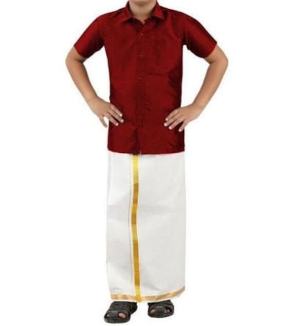 Ramraj velcro dhoti for kids online