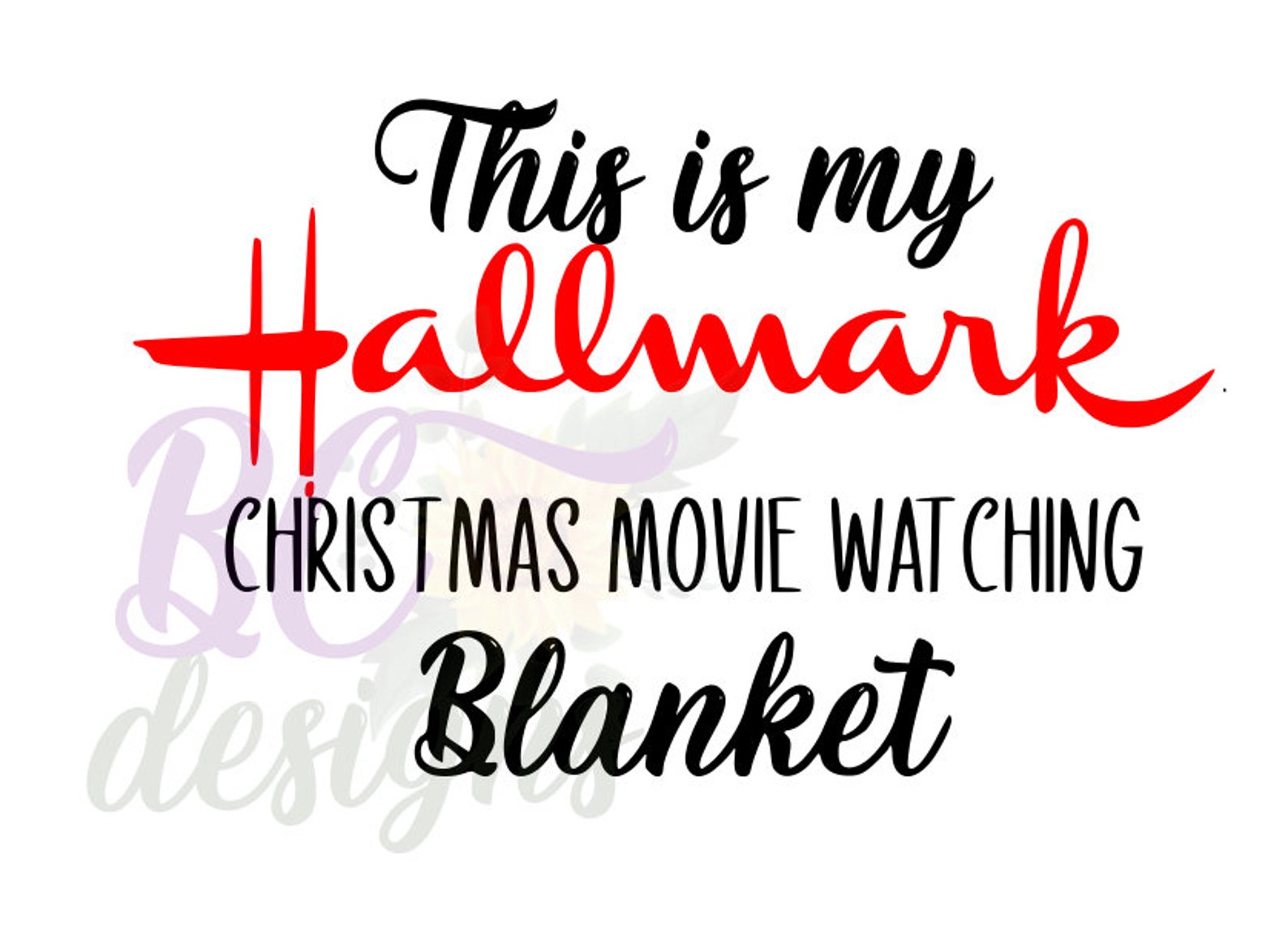 Hallmark Hallmark Christmas Movie Blanket SVG Cut File Etsy