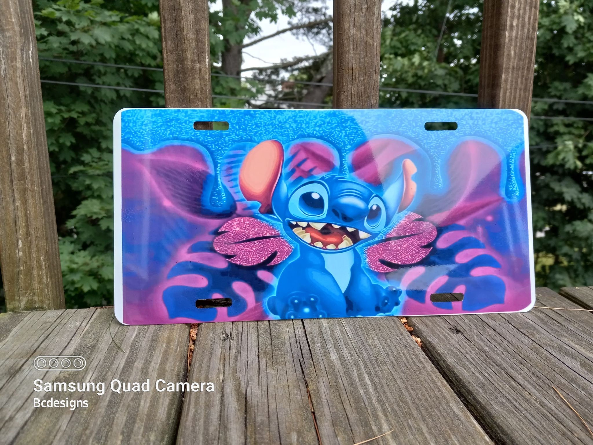 Stitch Stitch License Plate Custom License Plate Gift Etsy